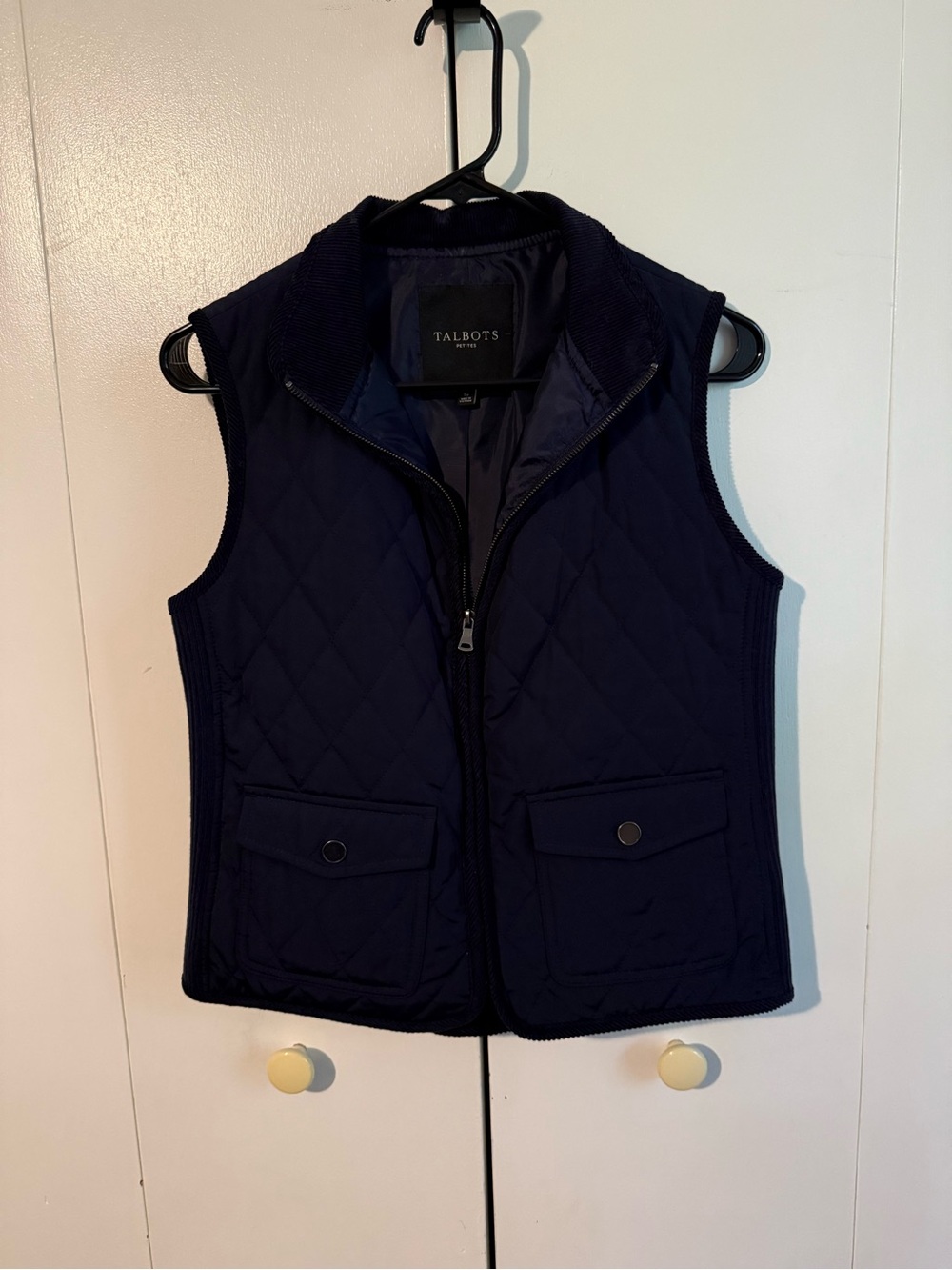 Talbots Navy Blue Puffy Vest